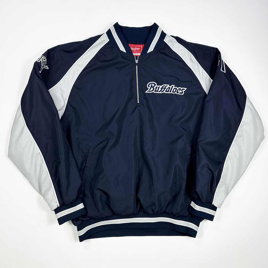 VTG 빈티지 재팬 네이비 반집업 웜업 (XXL) 상품이미지2