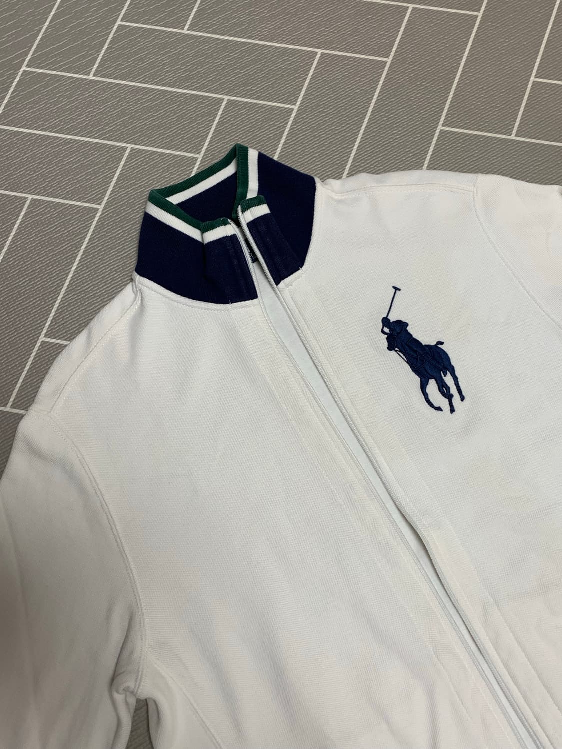 폴로 빅포니 코튼집업 화이트  상품이미지2