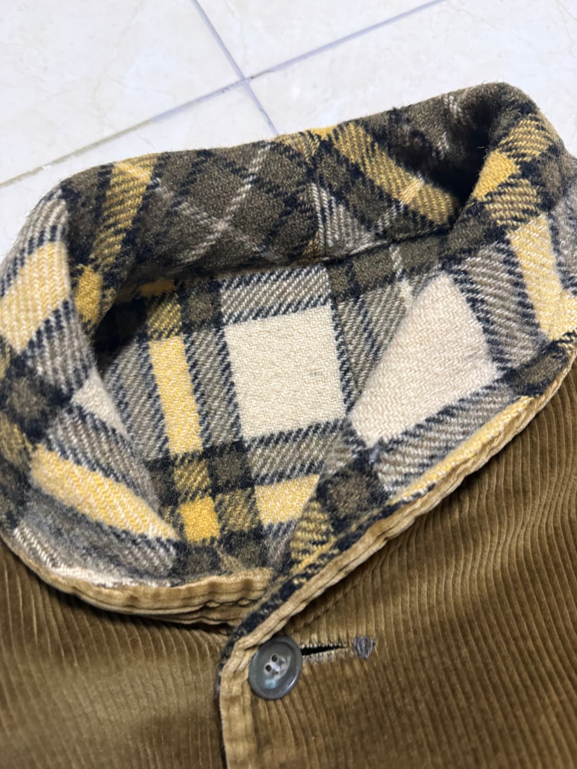 zero king old reversible shawl collar co 상품이미지3