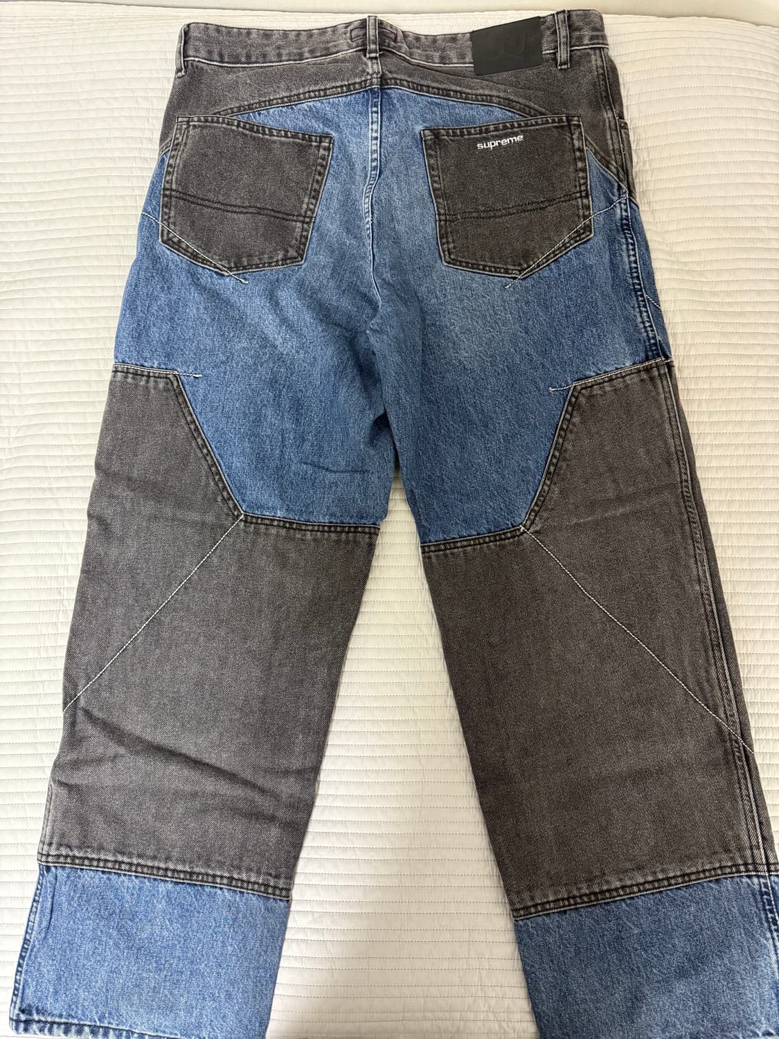 [34] 슈프림 투톤 패널드 진 블랙 상품이미지4