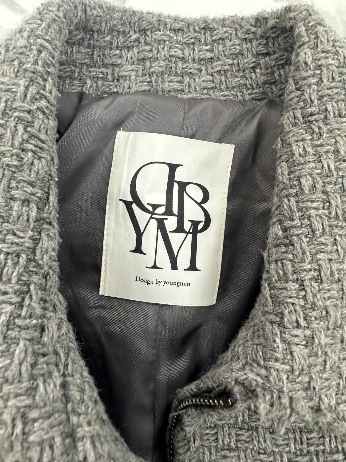 디자인바이영민 그레이 트위드 자켓 상품이미지3