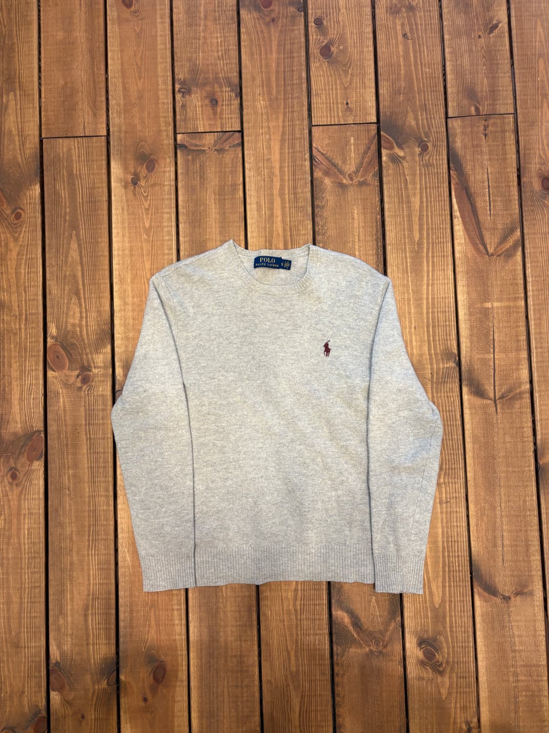 폴로 그레이 코튼 니트 상품이미지5