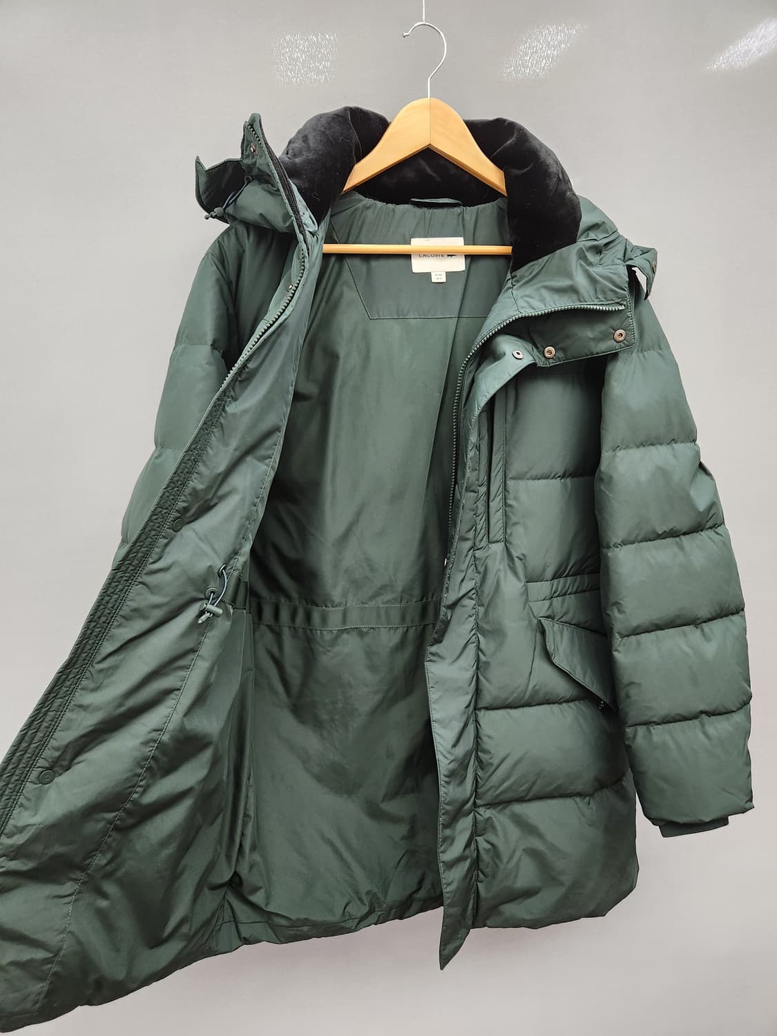 Lacoste 라코스테 후드 다운 패딩 그린 상품이미지5