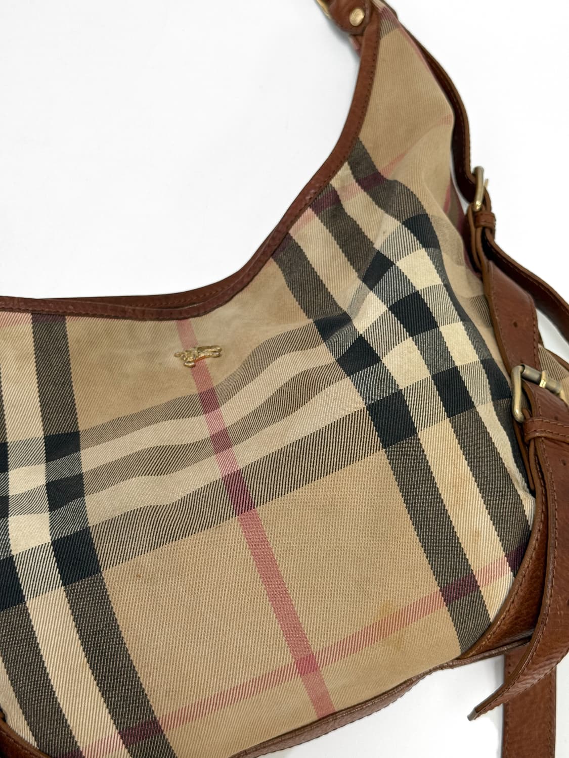Burberry Canvas Leather Hobo Bag 상품이미지7