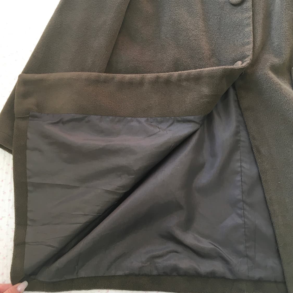 JPN/ 모리걸코트 둥근카라코트 카키코트 모리룩코트 에이라인코트 반코트 상품이미지10