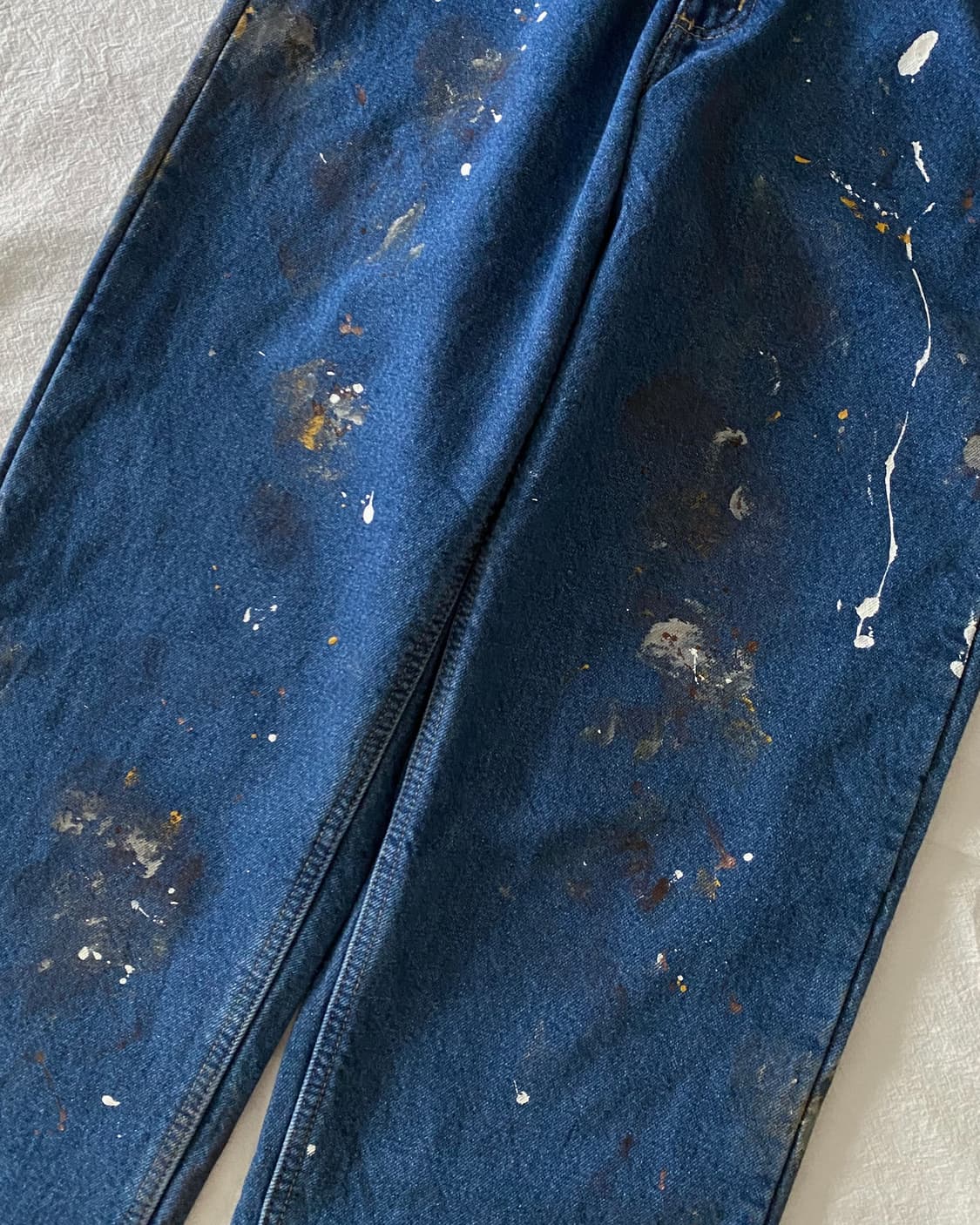 칼하트 페인팅 플란넬 데님 팬츠 상품이미지5