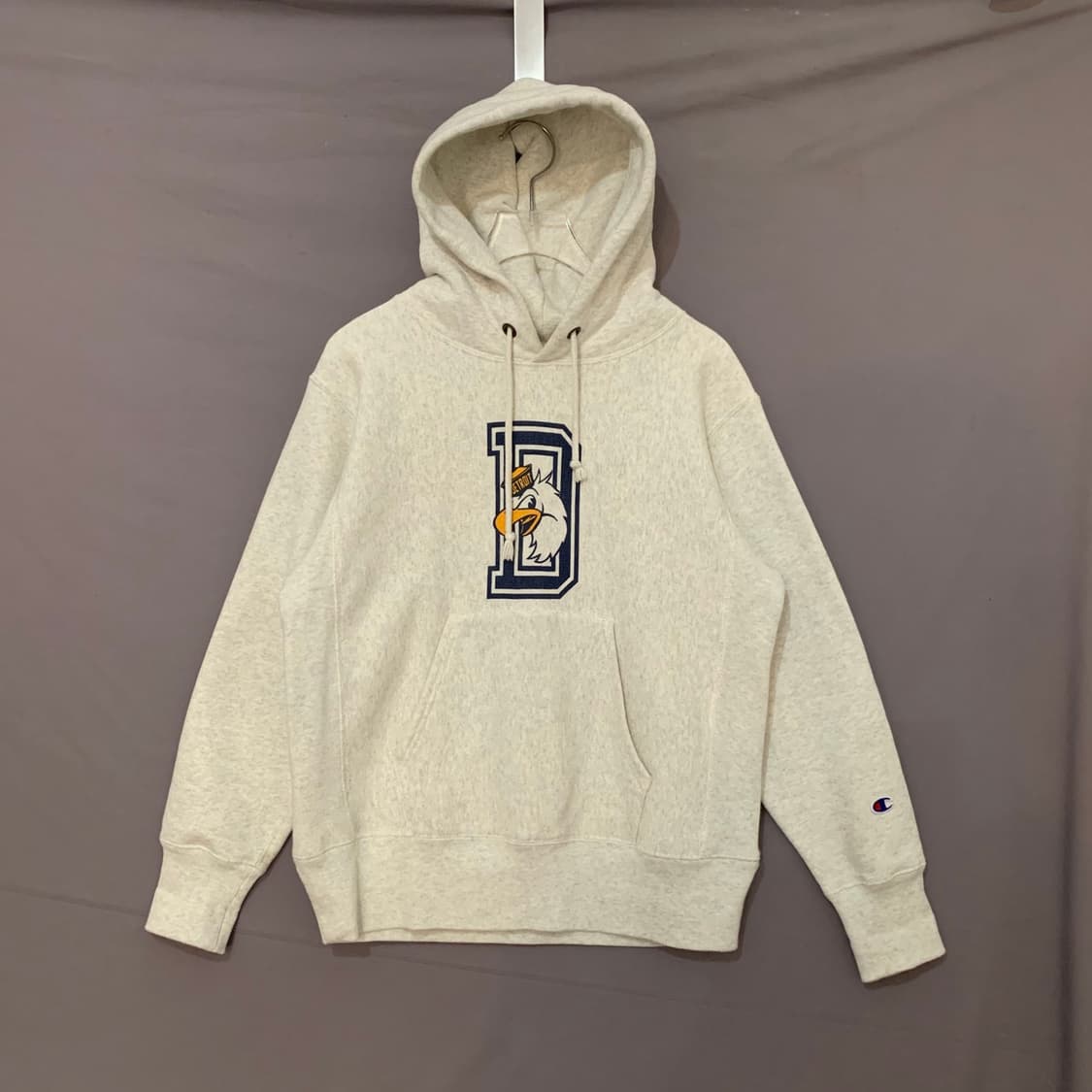 S 챔피온 리버스위브 디트로이트 블루택 기모 후드티 상품이미지1