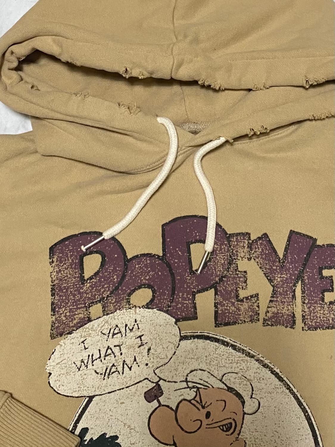 빈티지 뽀빠이 프린팅 후드티 100 상품이미지6