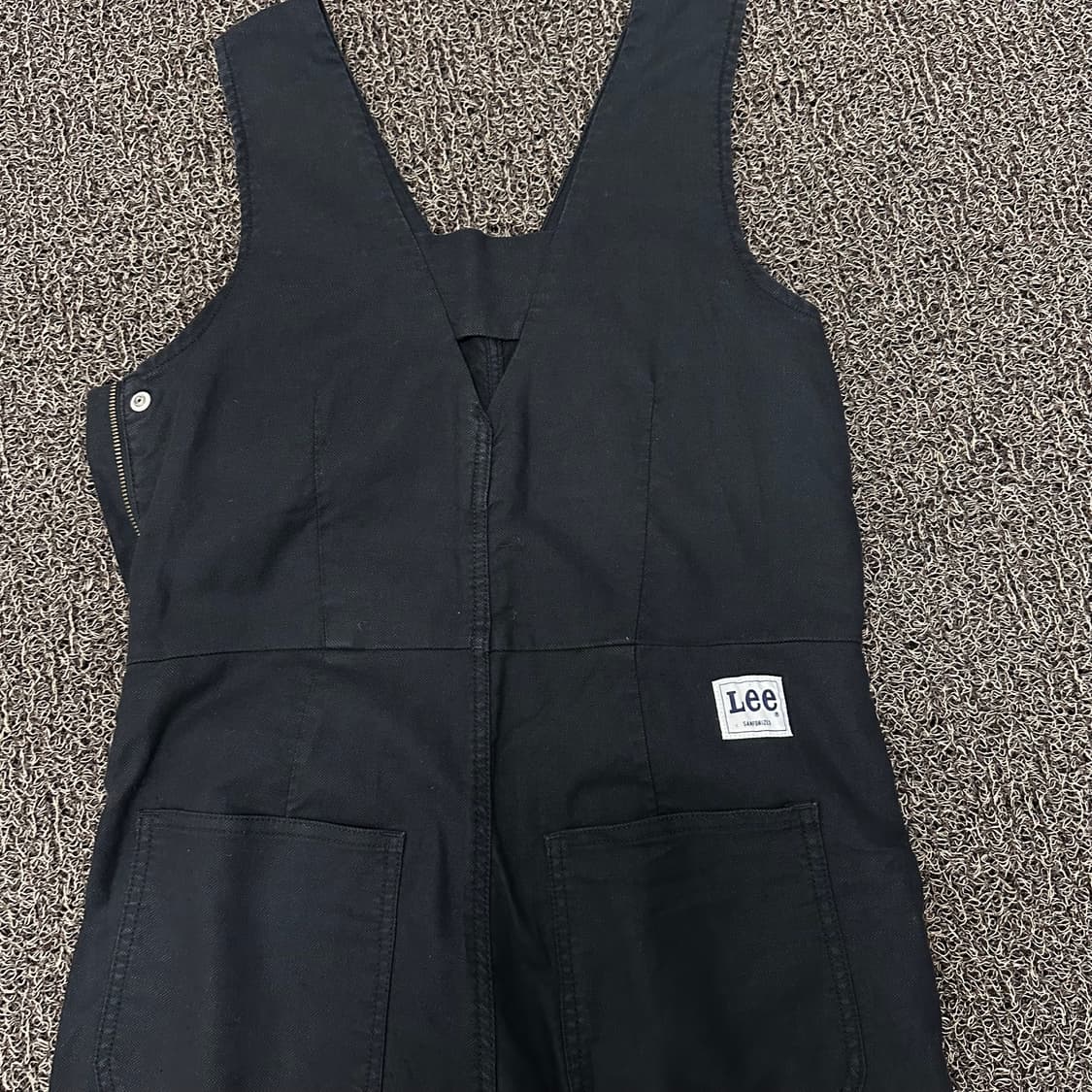 LEE 리 캔버스 오버롤 멜빵바지 블랙 XS 상품이미지6