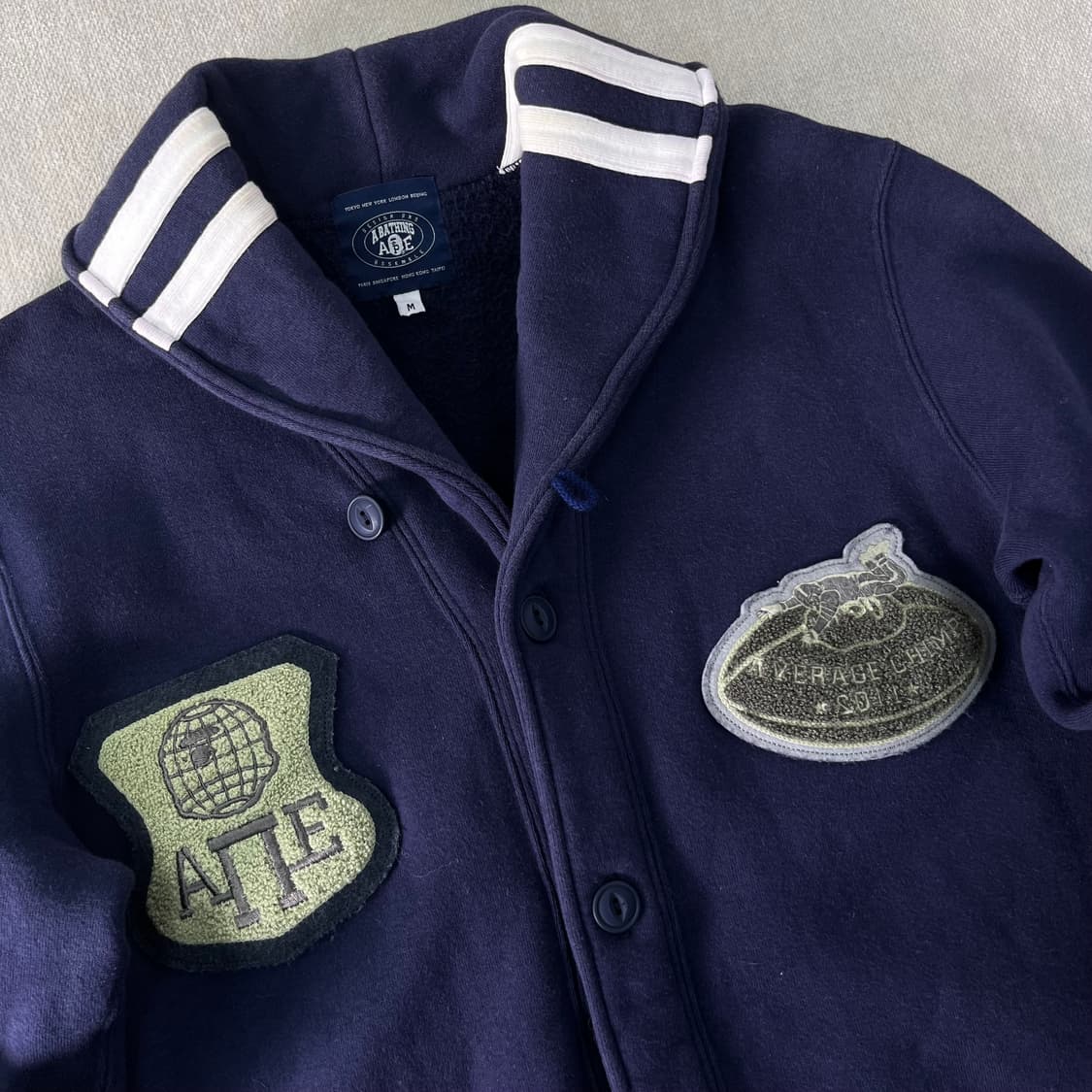 95 베이프 패치워크 숄카라 가디건 상품이미지3