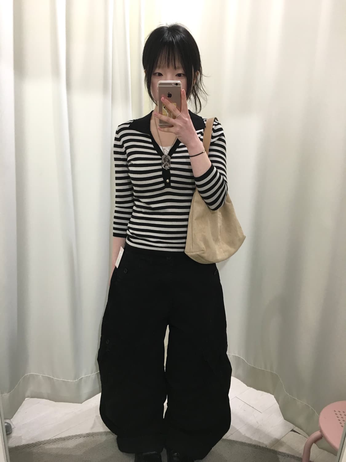 emma james stripe v-neck knit 상품이미지5