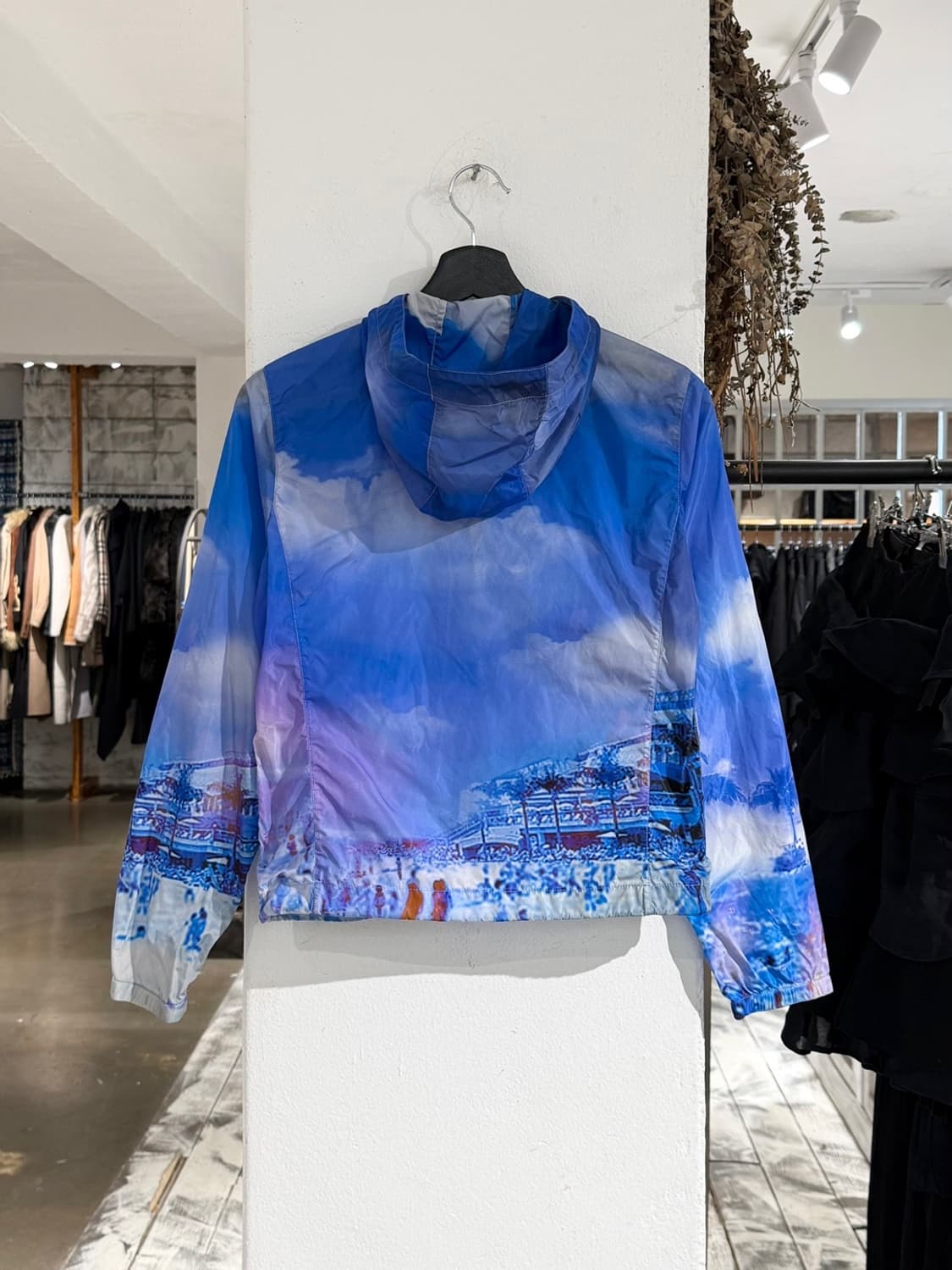 프라다 10ss 블루 트로피컬 프린팅 윈드 브레이커 상품이미지6