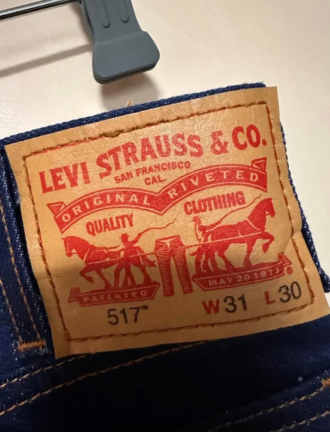 31x30)리바이스 517 DARK BLUE 부츠컷 상품이미지4