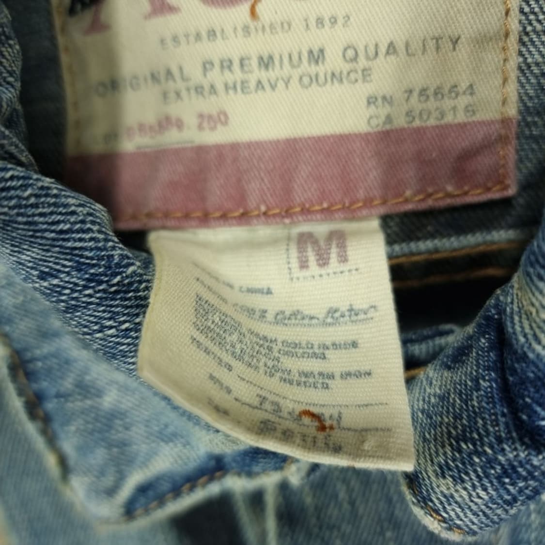 아베크롬비 빈티지 가공 데미지 슬림핏 데님 자켓 M18922 상품이미지8