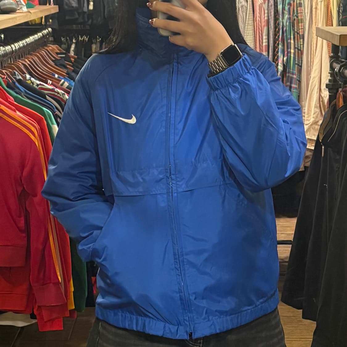 [HI] Nike 바람막이 블루 상품이미지1