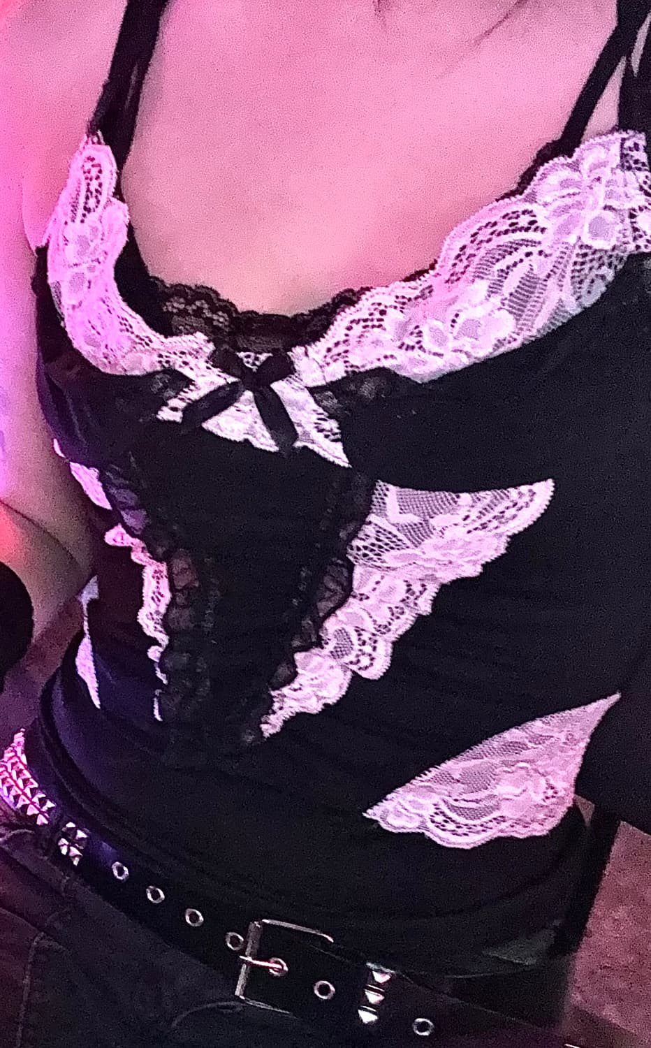 빈티지 고딕 나시 슬립 세트 상품이미지1