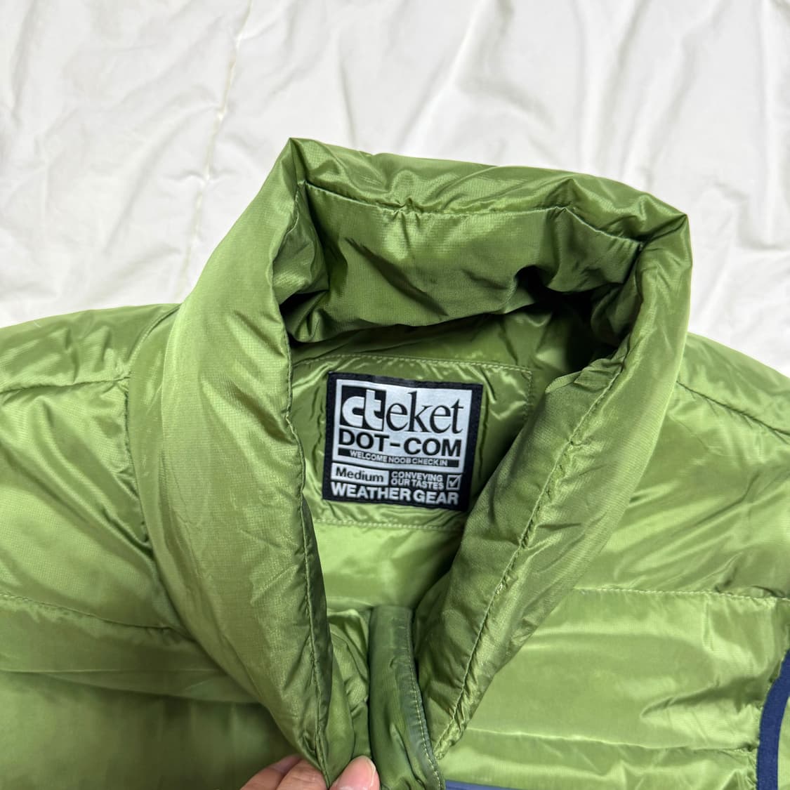 테켓 footsteps lightweight down vest 그린 M 상품이미지2