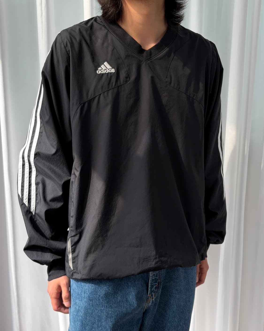 [M]아디다스 클래식 브이넥 웜업 바람막이  상품이미지1