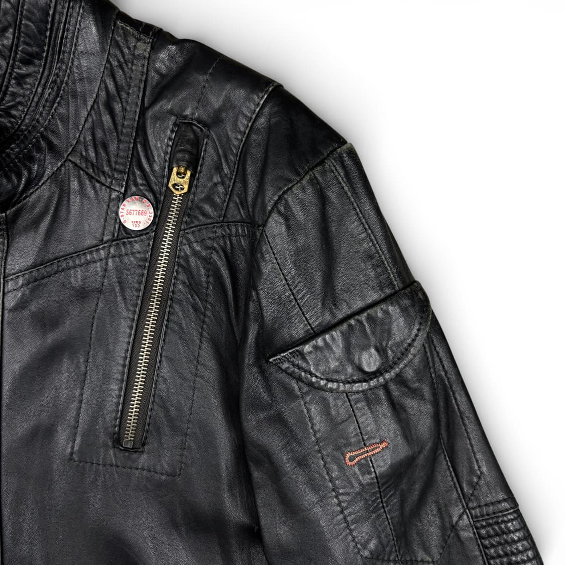 지스타 로우 New Macc 레더 봄버 자켓 상품이미지6