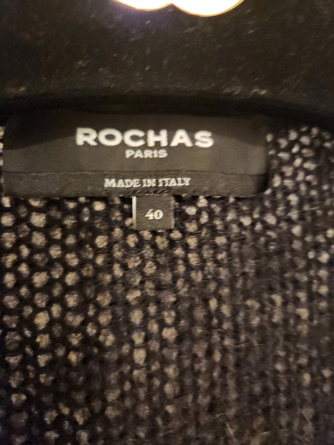 (정품)로샤스 ROCHAS 블랙 모헤어 가디건 새상품급 상품이미지3