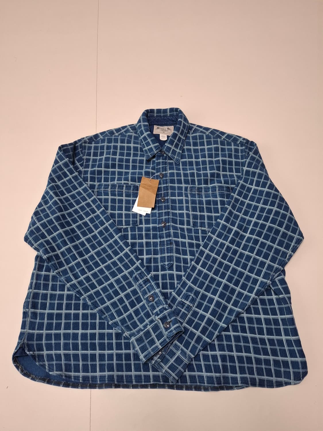 2XL RRL 인디고 체크 워크 셔츠 상품이미지1