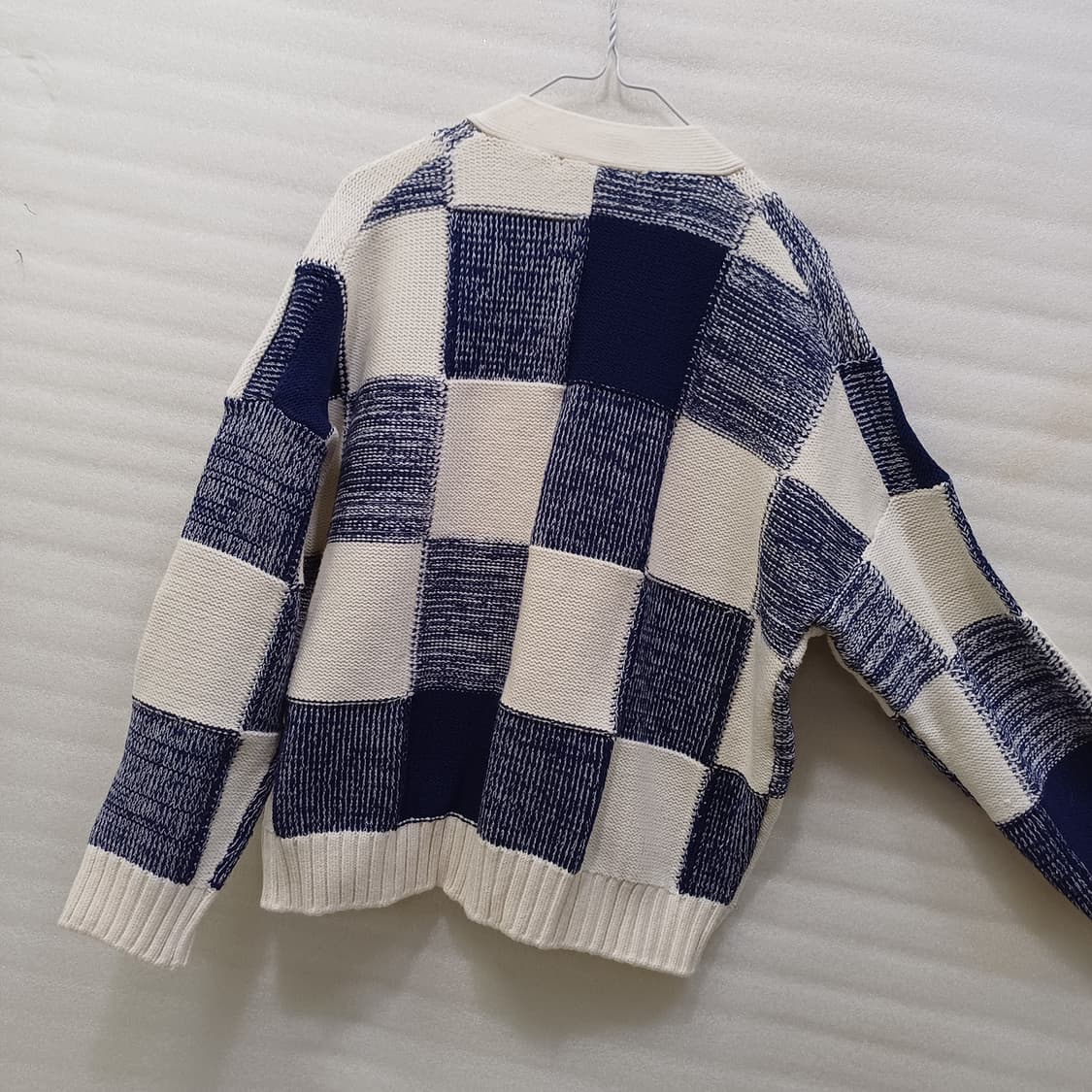 국내정품 마쥬 체크 니트 가디건 여성 루즈핏 1 거의새것 사랑봉봉 상품이미지3