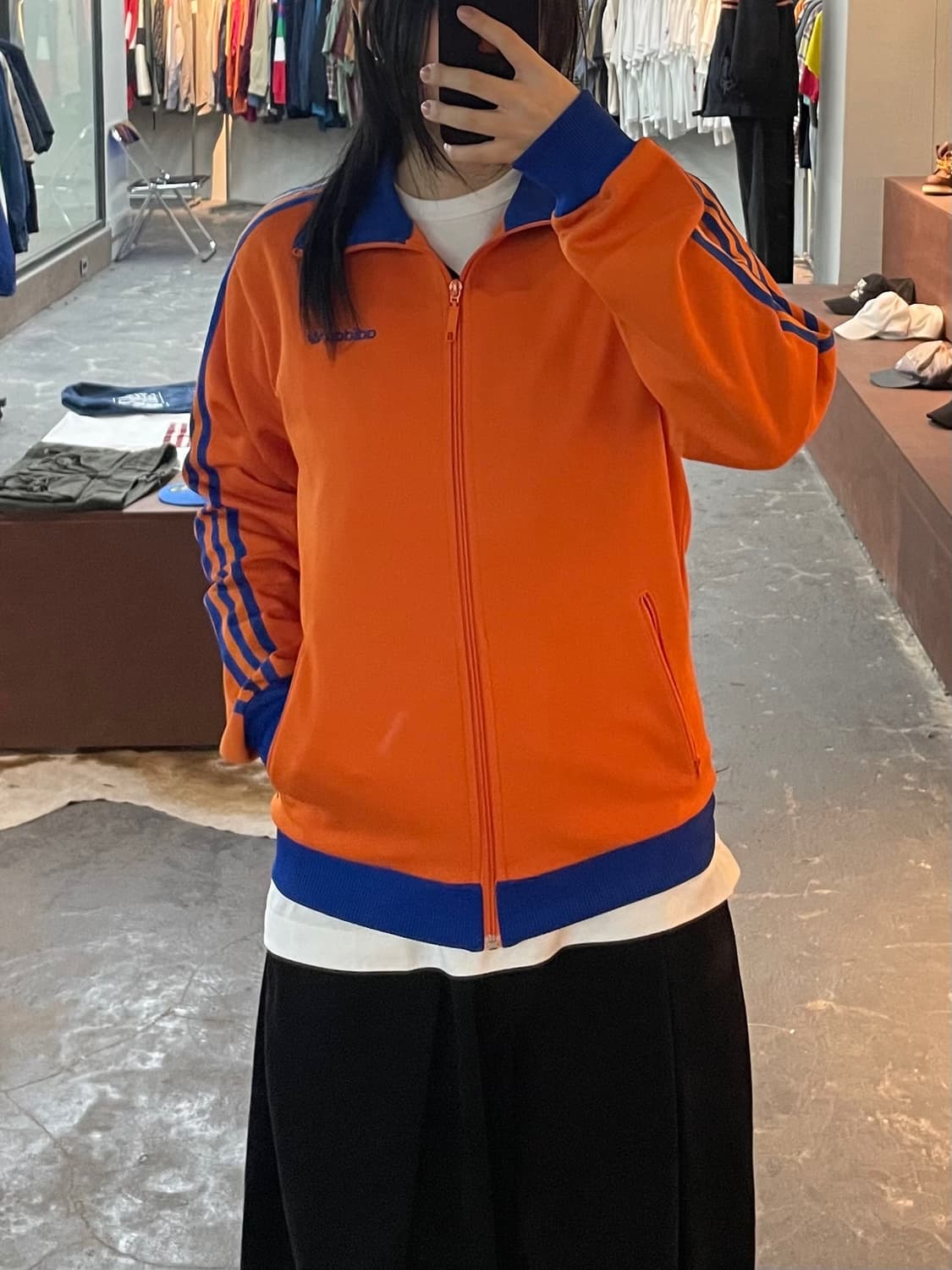 아디다스 00s 베켄바우어 오렌지 트랙탑 져지 H2472 상품이미지1