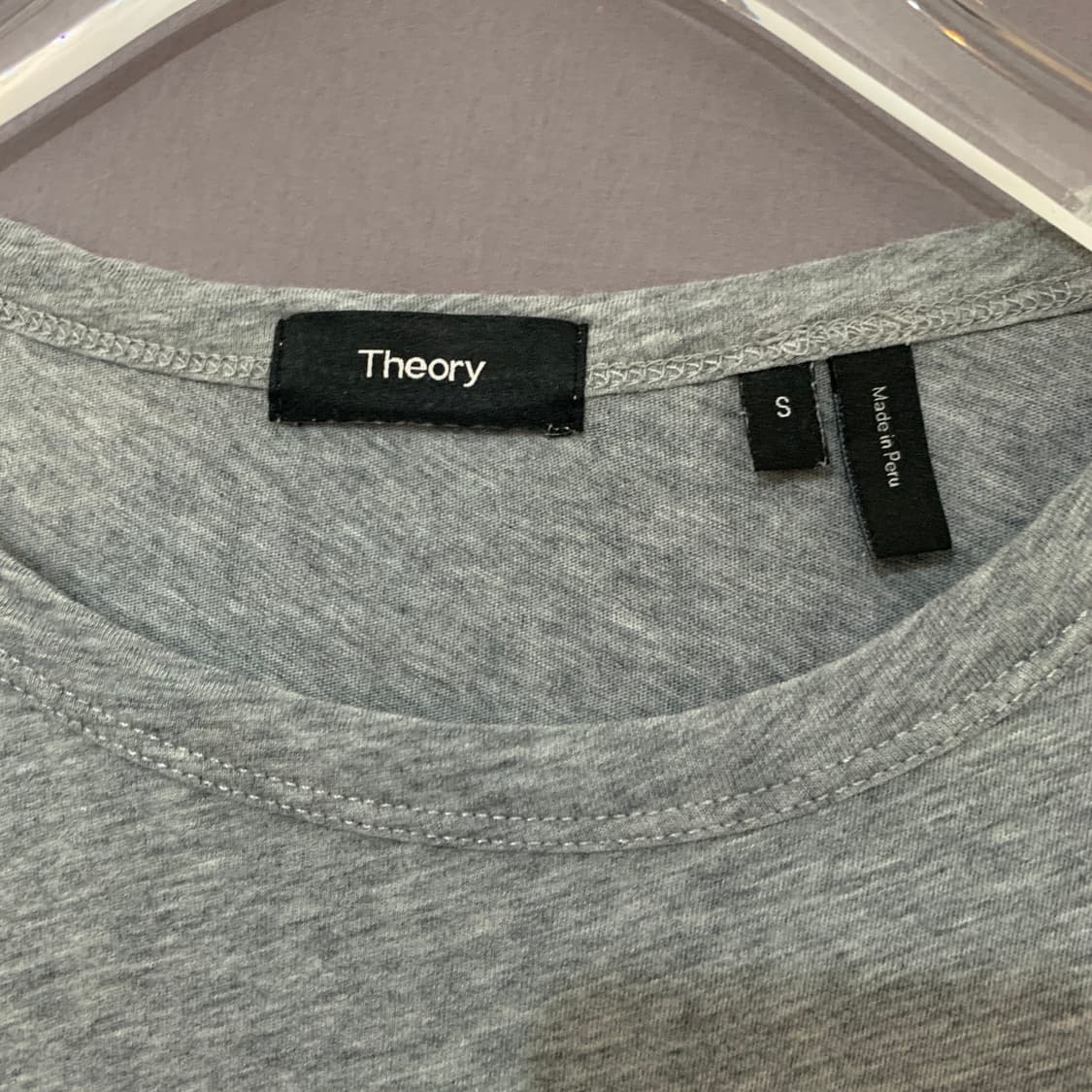 S THEORY 띠어리 가스켈 피마 코튼 라운드 반팔티 상품이미지3