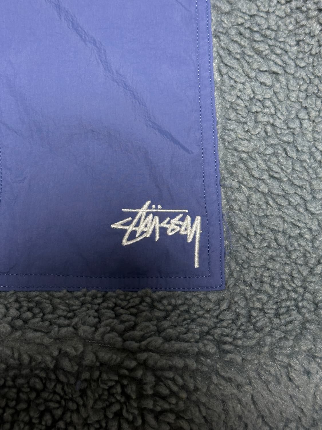 스투시 쉐르파 리버시블 자켓 블루스톤 m 상품이미지4