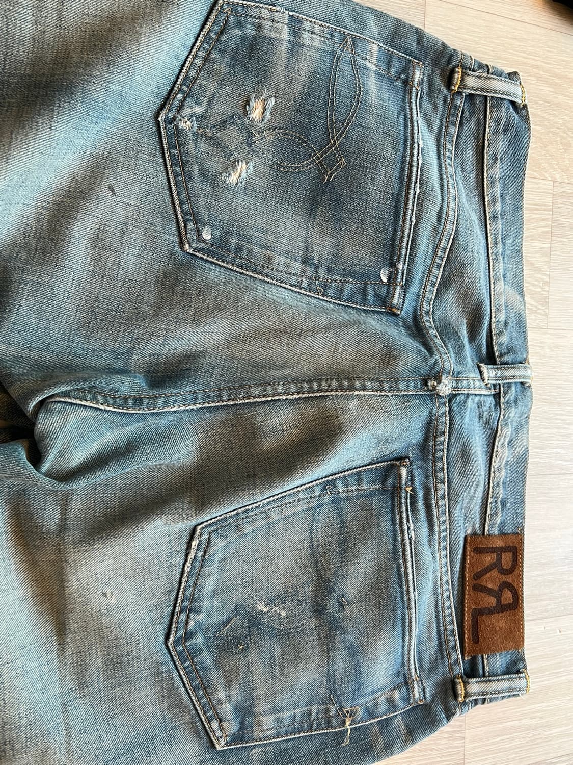 RRL slim boots cut destroyed  상품이미지5