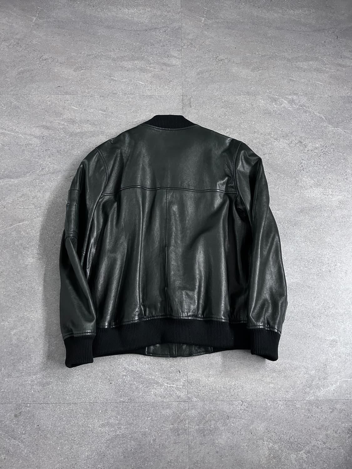 이탈리안 싱글 봄버 램스킨 자켓 상품이미지8