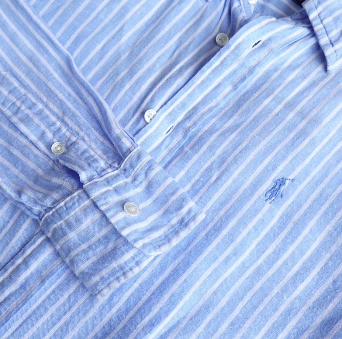 폴로 랄프로렌 스트라이프 린넨 셔츠 1927 상품이미지5