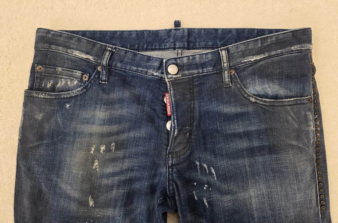 [정품] 디스퀘어드2 멀티디스덧뎀 스트레치 슬림진.  싸이즈 34~35 상품이미지6