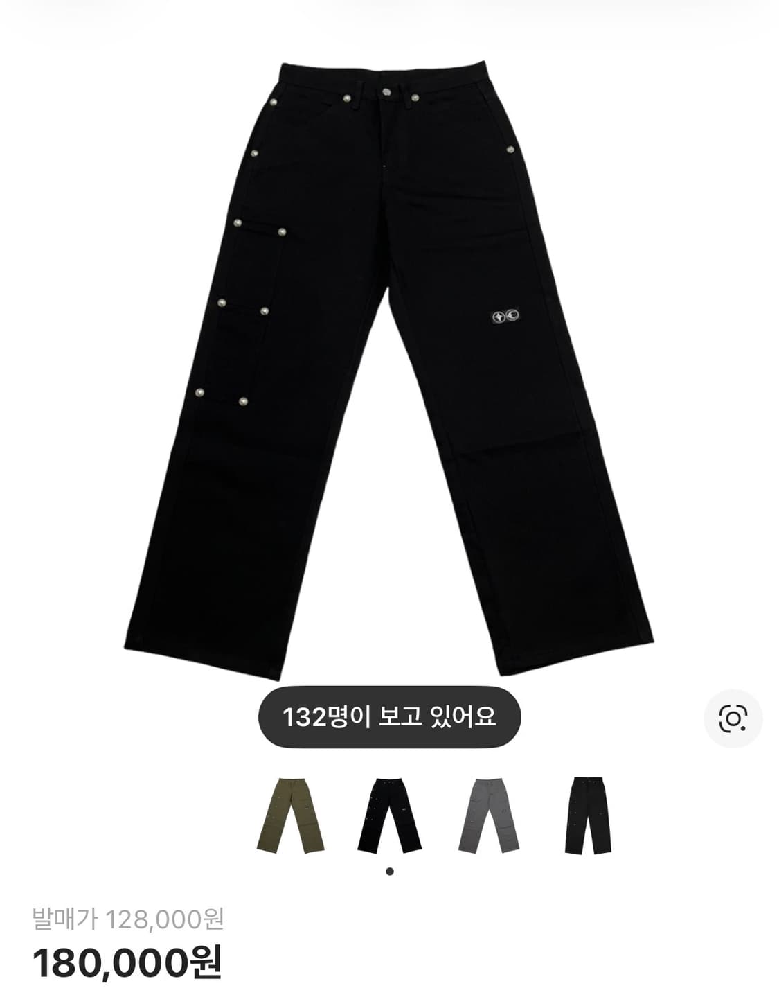 떠그클럽 떠그 팬츠 블랙 2사이즈  상품이미지1