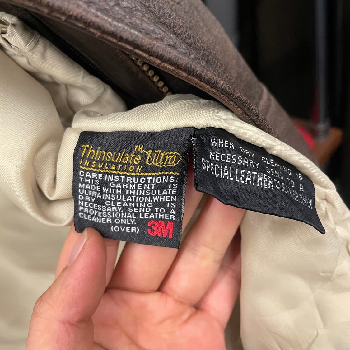 00s 윌슨 레더 미 공군 플라이트 리얼 레더 자켓 상품이미지9