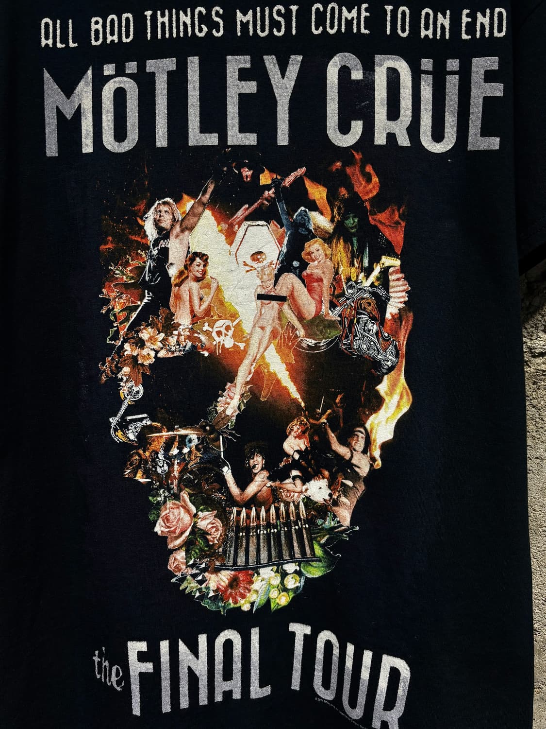 길단 머틀리 크루 파이널 투어 반팔 티셔츠 상품이미지3