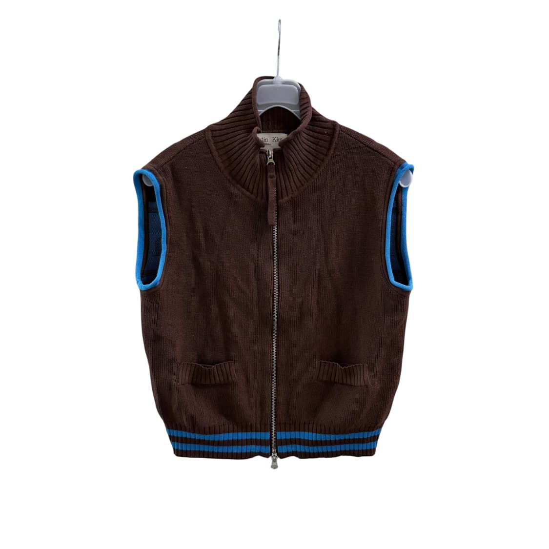 [S] 마뗑킴 브라운 니트 베스트 상품이미지4