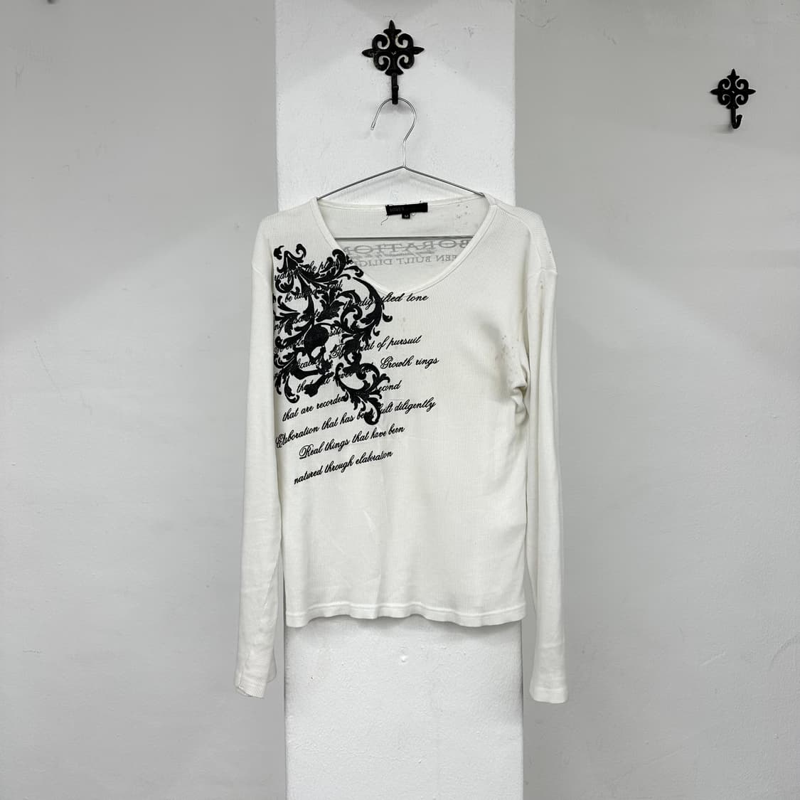 Skull lettering printing sleeve 상품이미지1