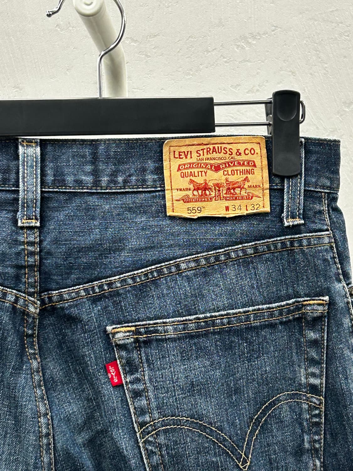 리바이스(LEVIS) 스트레이트 데님 진청 상품이미지5