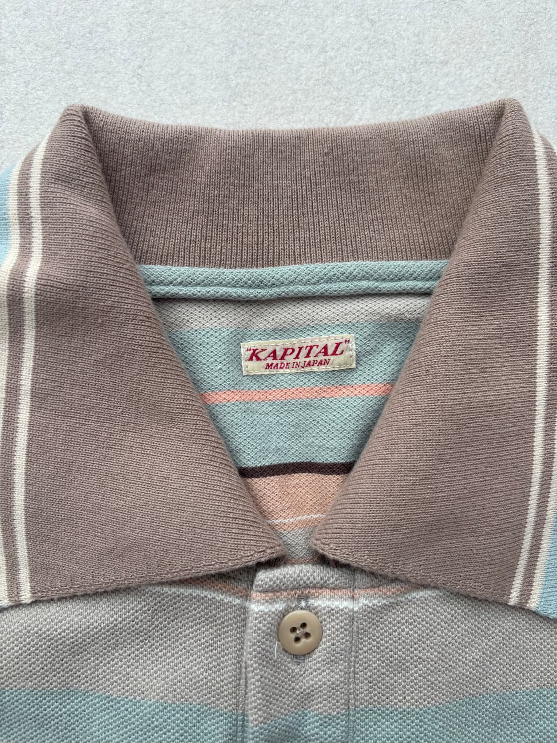 [4] 캐피탈 멀티 스트라이프 폴로 티셔츠 카라티 상품이미지5