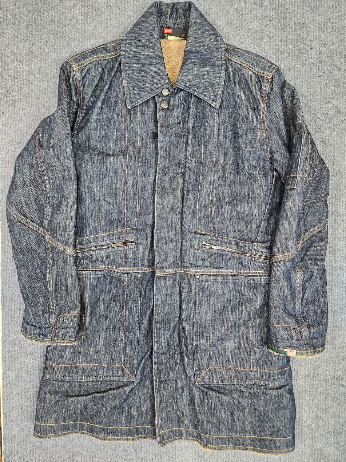 디젤 하프 데님 코트 S 오버핏(급처) 상품이미지1