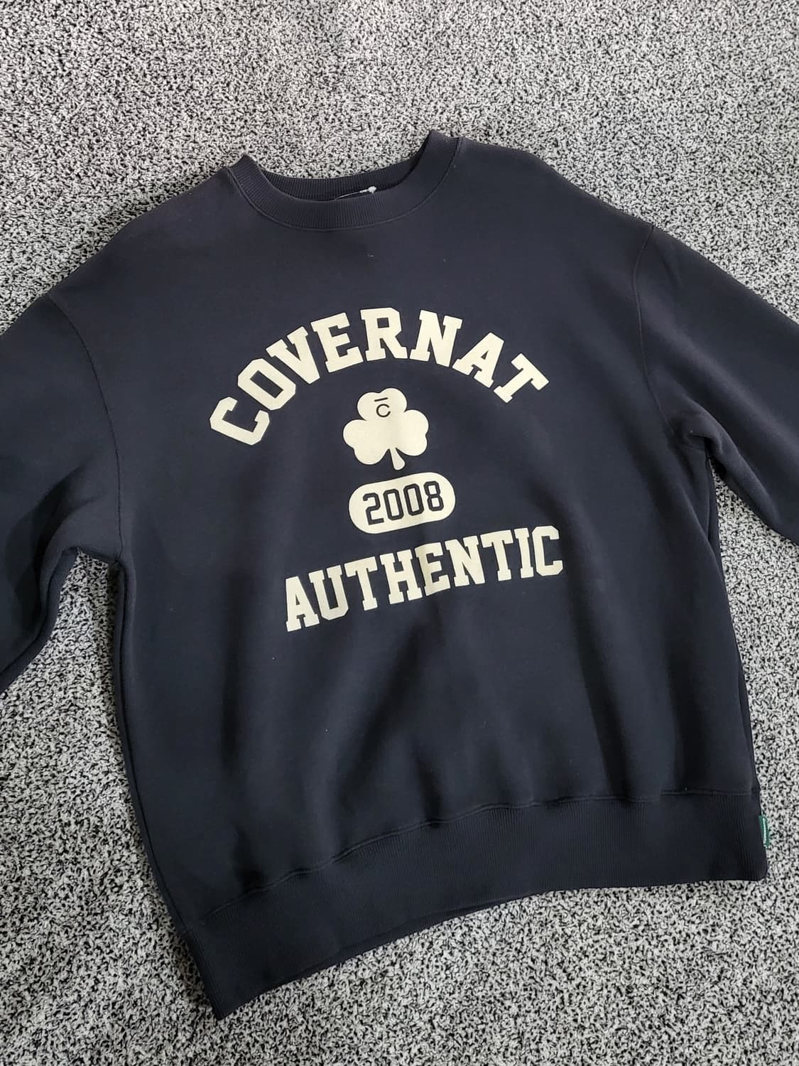 커버낫 여성 네이비 맨투맨 상품이미지2