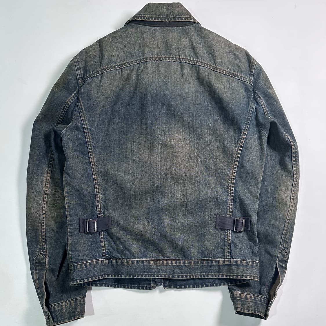 알마니 익스체인지 워시드 데님 자켓 상품이미지4