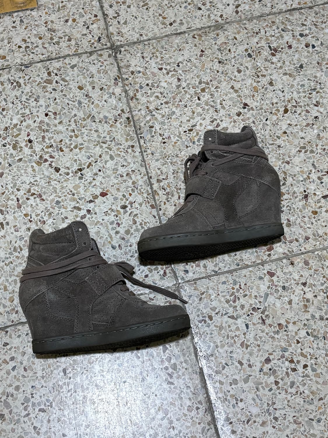 [36] Ash 보위 애쉬그레이 웨지힐 스니커즈 상품이미지7