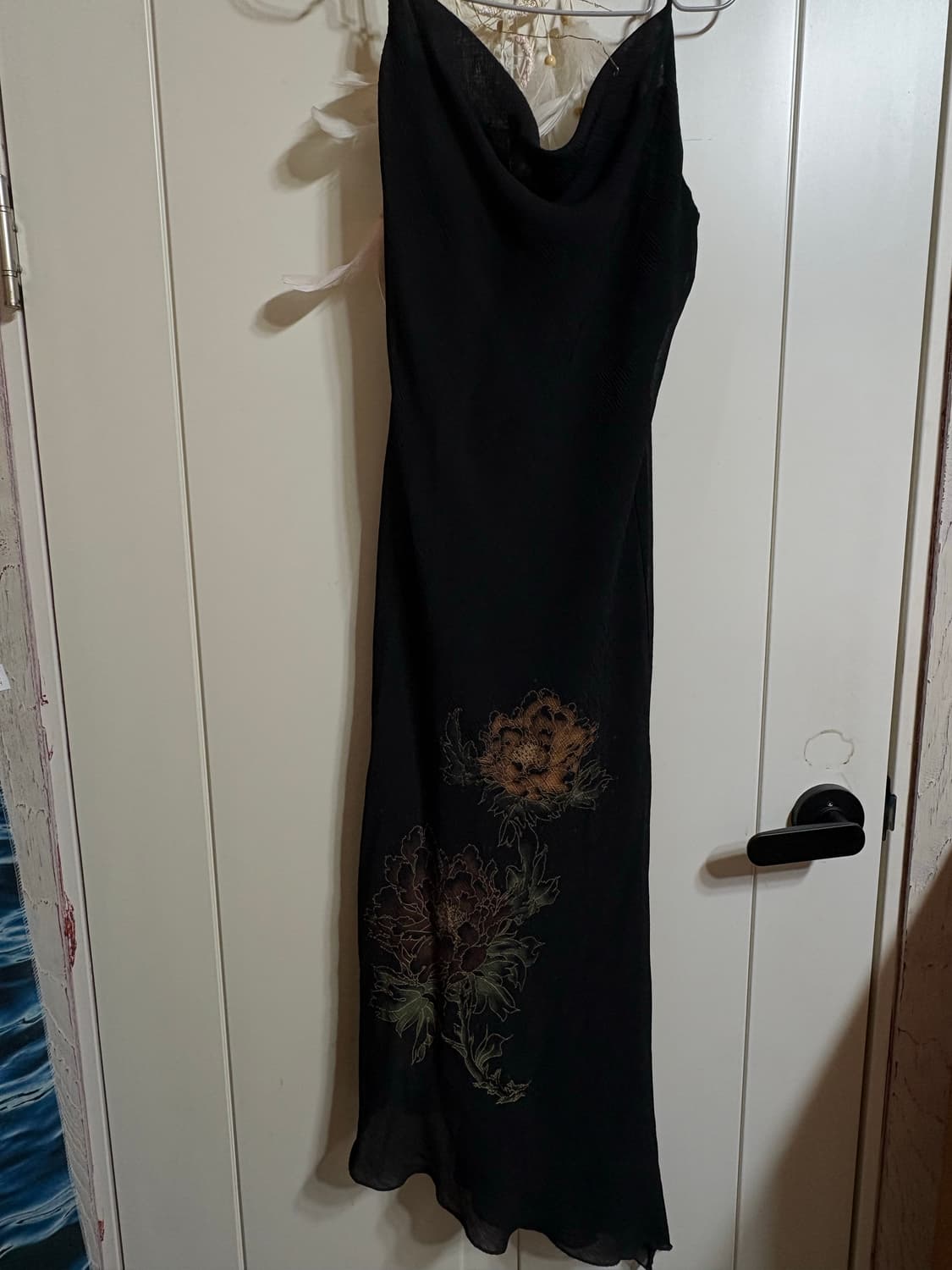 언발 블랙 롱원피스  상품이미지1