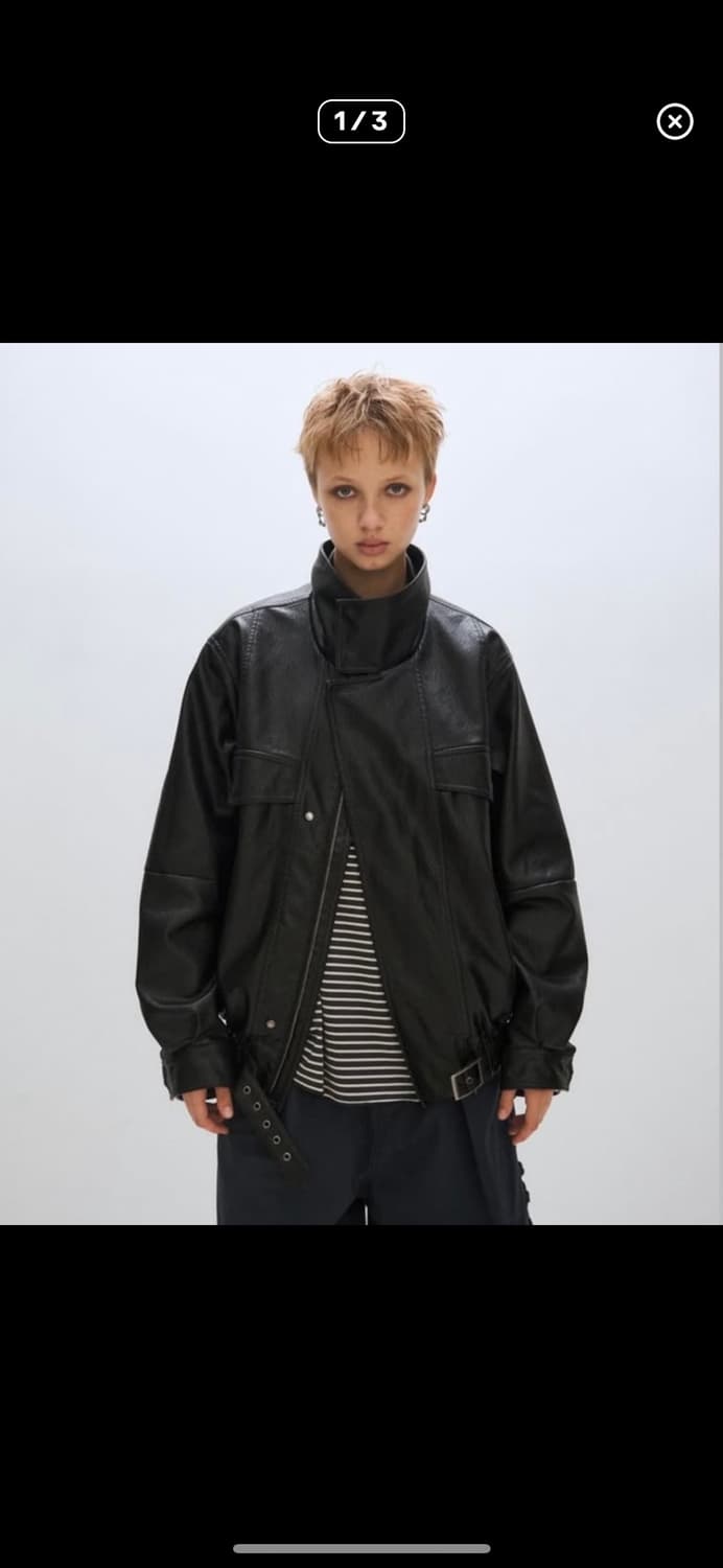 플리즈프로젝트 레더 자켓 상품이미지1