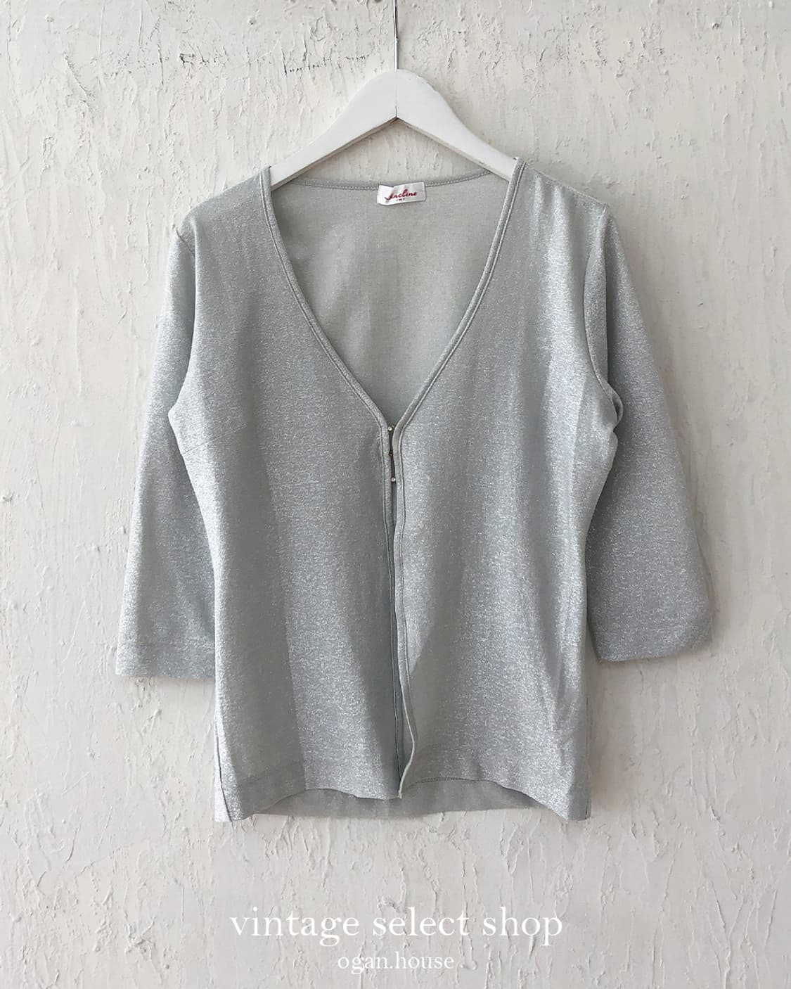 vintage silver glitter cardigan 상품이미지1