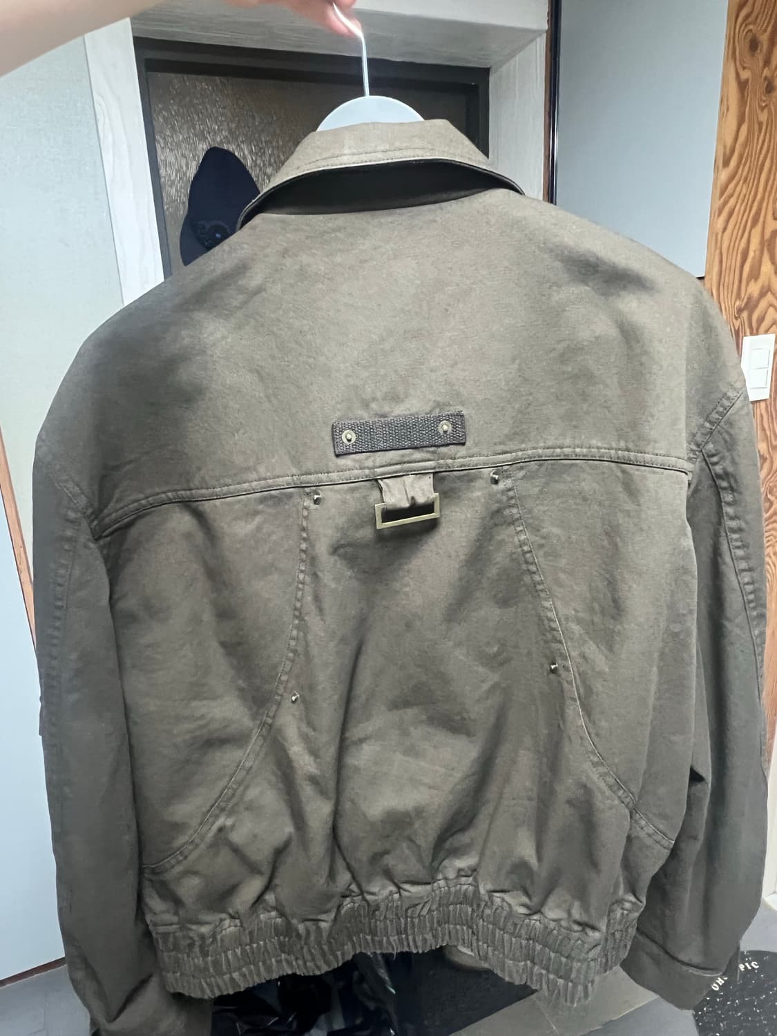 엘무드(LMOOD) 워크 포켓 치노 블루종 자켓 브라운 상품이미지4