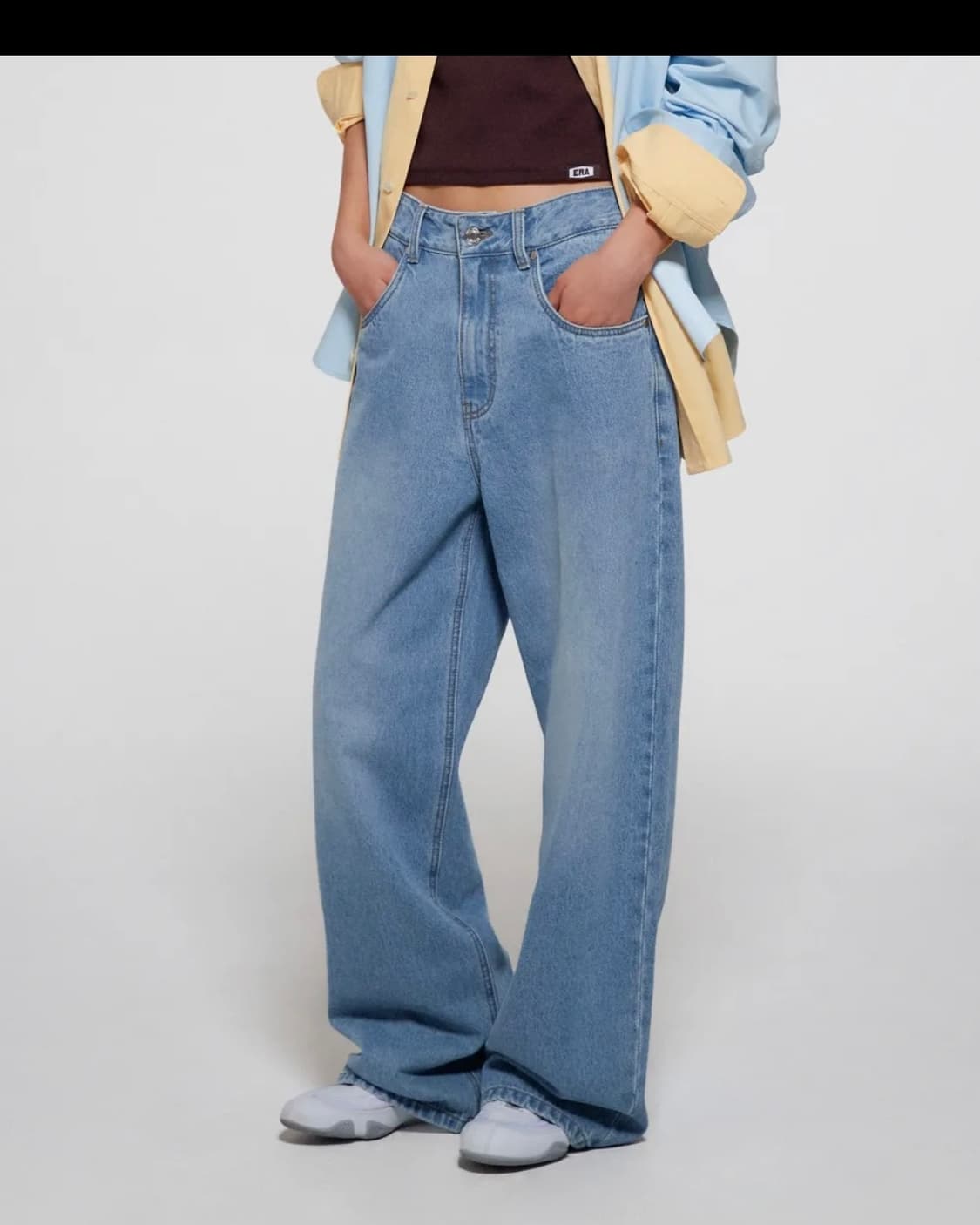 제니착용 ERA 와이드핏 데님 팬츠 S 상품이미지5