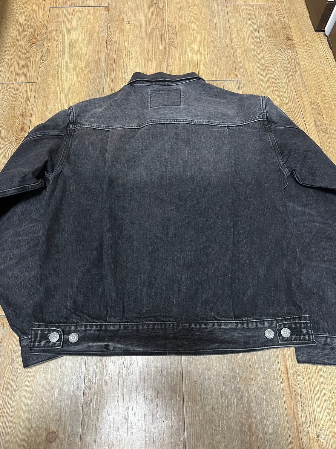 택포35) 슈가케인 1953 블랙 하드워시 2세대 셀비지 데님자켓 40 상품이미지7